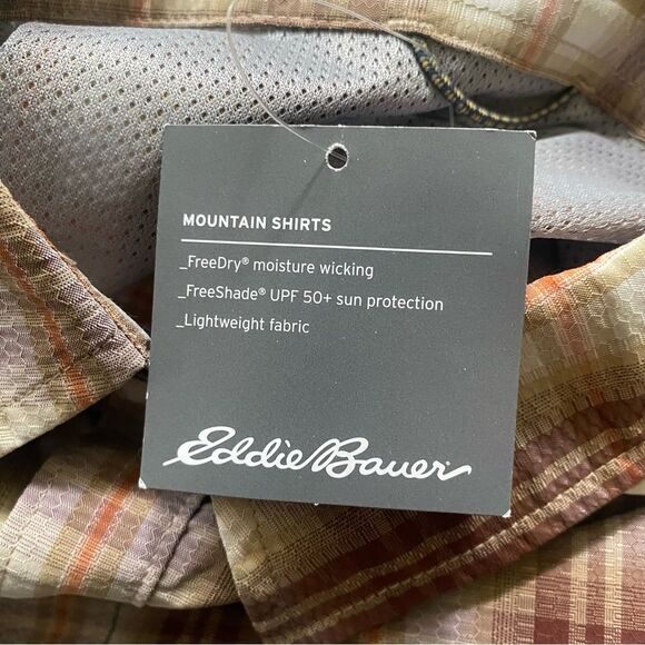 NWT Eddie Bauer Mountain Short-Sleeve Button Up | Large | Hiking Outdoors - Picture 5 of 6